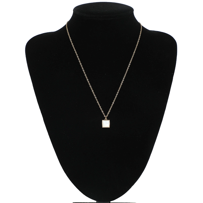 OEM / ODM Simple and Personalized Necklace Custom Wholesale Pendant Chain Jewelry Diamond Stainless Steel Necklace