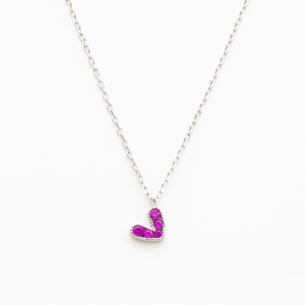 Necklace for Women Wife Infinity Love Heart Birthstone 925 Sterling Silver Necklace