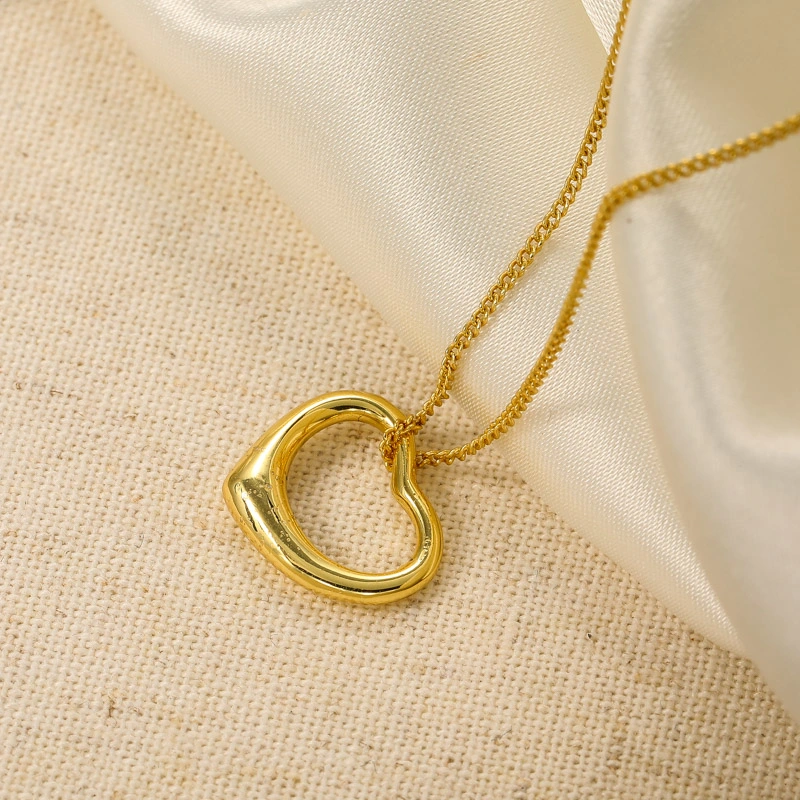 8+ Styles New Fashion Fine Jewelry 925 Sterling Silver 18K Gold Plated Custom Chain Heart Lock Knot Shaped Necklaces for Women