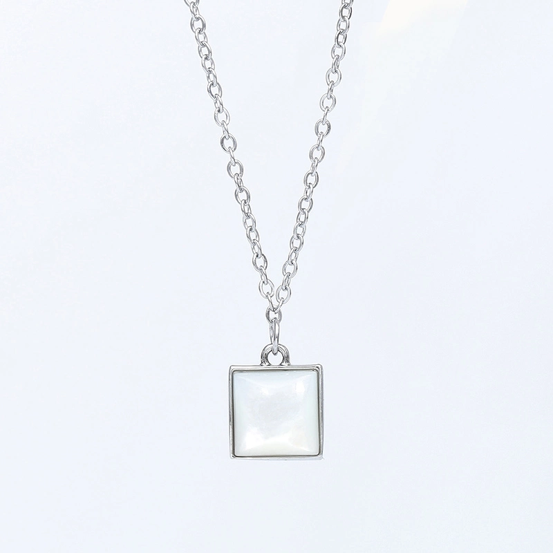 OEM / ODM Simple and Personalized Necklace Custom Wholesale Pendant Chain Jewelry Diamond Sterling Silver Necklace