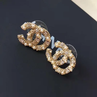 Boucles d'oreilles de marque de créateur de luxe Logo Gg Cc Jewelry Fashion 1: 1 Boucles d'oreilles