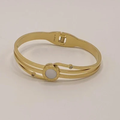 Bracelets de bijoux OEM Bracelet en chiffres romains Bracelet en acier inoxydable doré