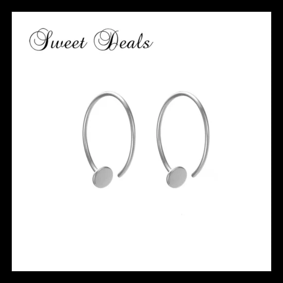 Boucles d'oreilles bijoux fantaisie Boucles d'oreilles créoles plaquées or Boucles d'oreilles créatives en acier inoxydable